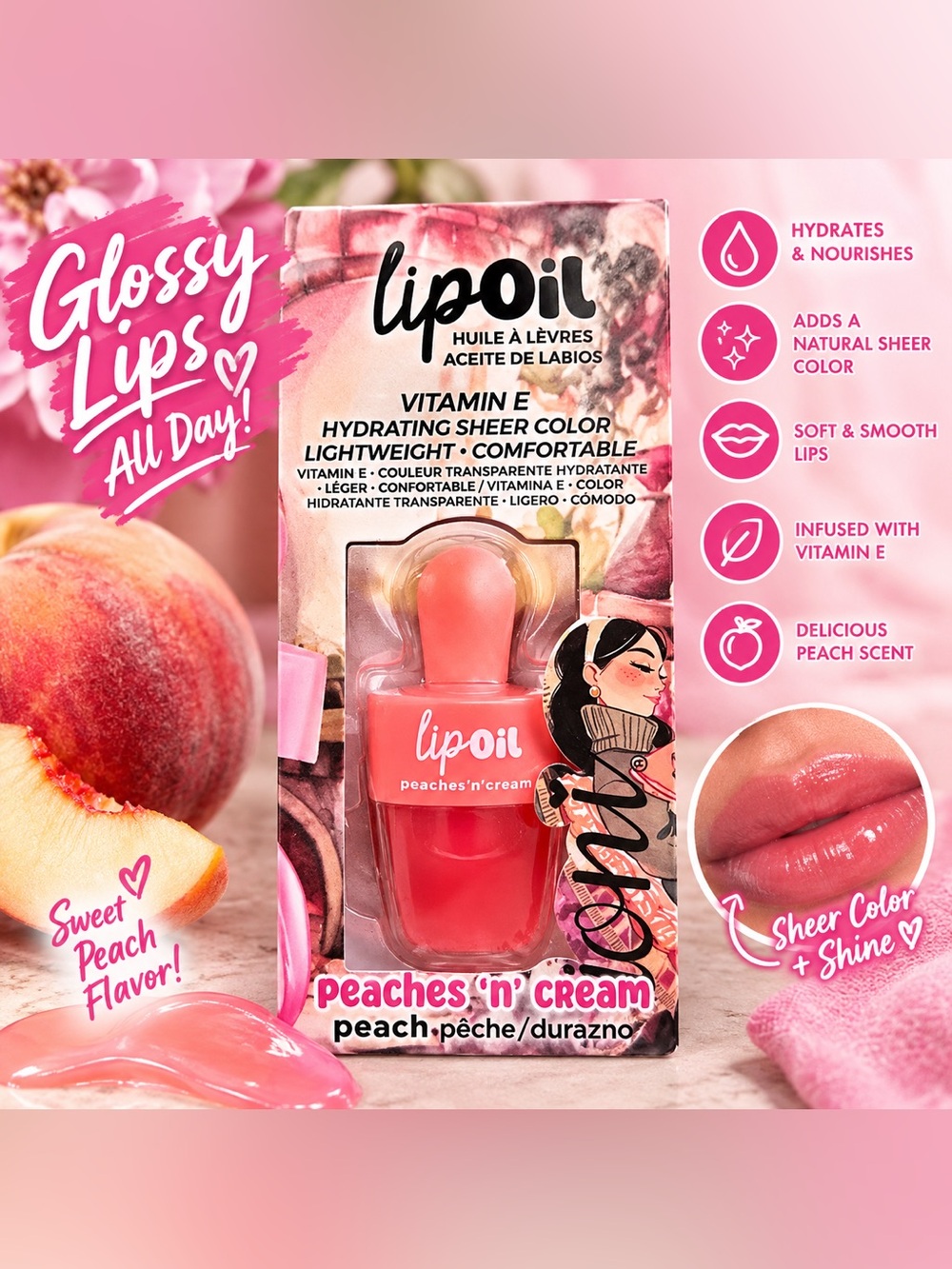 ✨ NEW ✨ Peaches 'n' Cream Hydrating Sheer Lip Oil ✨